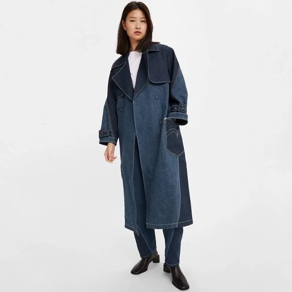 Levi’s® Red Twisted Trench Coat - Picture 6 of 11